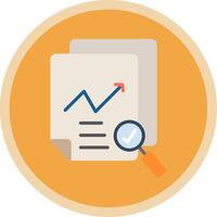 Data Quality Flat Multi Circle Icon vector