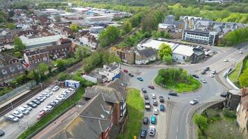 Aerial View of Historical Canterbury City of Southeast England United Kingdom. April 20th, 2024 video