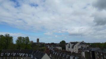 antenn se av historisk canterbury stad av sydöst England förenad rike. april 20:e, 2024 video