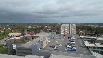 High Angle View of Central Rugby City of England United Kingdom. April 8th, 2024 video