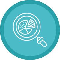 Graph Line Multi Circle Icon vector