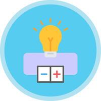 Electrical Circuit Flat Multi Circle Icon vector