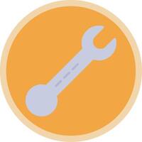 Spanner Flat Multi Circle Icon vector