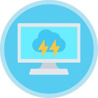 Computing Flat Multi Circle Icon vector