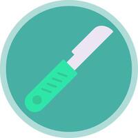 Scalpel Flat Multi Circle Icon vector