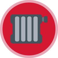 Radiator Flat Multi Circle Icon vector