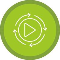 Rotation Line Multi Circle Icon vector
