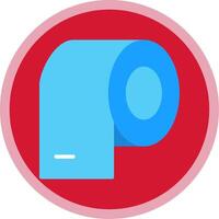 Toilet Roll Flat Multi Circle Icon vector