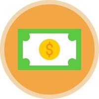 Money Flat Multi Circle Icon vector