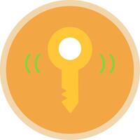 Key Flat Multi Circle Icon vector