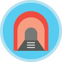 Aisle Flat Multi Circle Icon vector