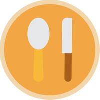 Cutlery Flat Multi Circle Icon vector