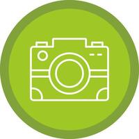 Camera Line Multi Circle Icon vector