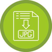 Jpg Line Multi Circle Icon vector