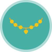 Necklace Flat Multi Circle Icon vector