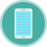 E Learning Flat Multi Circle Icon vector