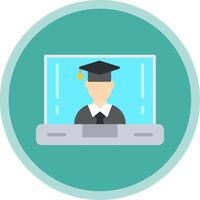 en plano multi circulo clase plano multi circulo icono vector