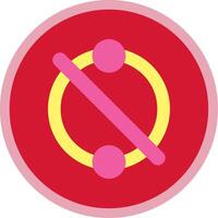 Piercing Flat Multi Circle Icon vector