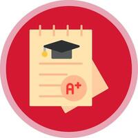 Assignment Flat Multi Circle Icon vector