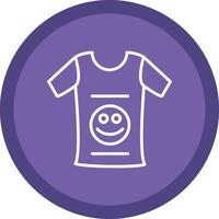 Clothing Line Multi Circle Icon vector