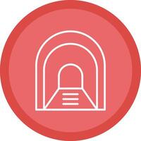 Aisle Line Multi Circle Icon vector