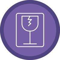 Fragile Line Multi Circle Icon vector