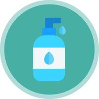 Liquid Soap Flat Multi Circle Icon vector