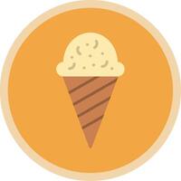 Icecream Flat Multi Circle Icon vector