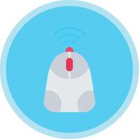 Mouse Flat Multi Circle Icon vector