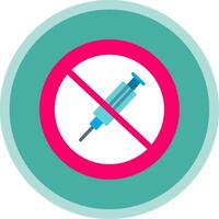 No Needle Flat Multi Circle Icon vector