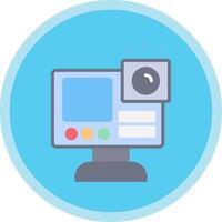 Gopro Flat Multi Circle Icon vector