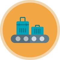 Conveyor Flat Multi Circle Icon vector