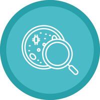 Petri Dish Line Multi Circle Icon vector