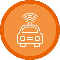 Car Line Multi Circle Icon vector