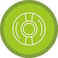 Cd Line Multi Circle Icon vector