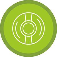 Cd Line Multi Circle Icon vector