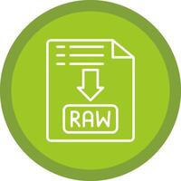 Raw Line Multi Circle Icon vector