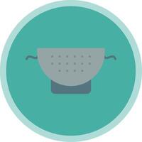 Strainer Flat Multi Circle Icon vector