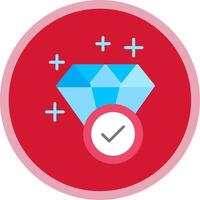 Diamond Flat Multi Circle Icon vector