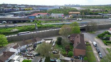 Aerial View of West Brent Cross City Centre London, England United Kingdom. April 12th, 2024 video