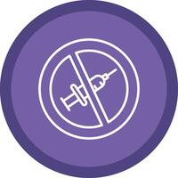 No Needle Line Multi Circle Icon vector