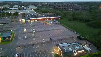 Aerial Footage of Tilbury Port City of England United Kingdom During Sunrise. April 20th, 2024 video
