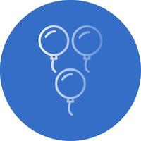 Balloons Flat Bubble Icon vector