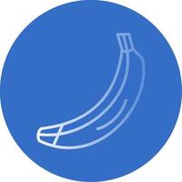 Banana Flat Bubble Icon vector