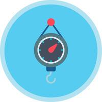 Scales Flat Multi Circle Icon vector