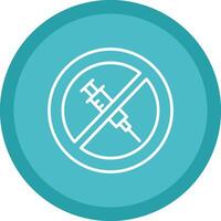 No Needle Line Multi Circle Icon vector