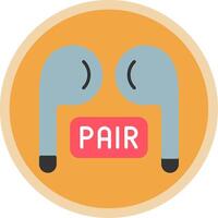 Pairing Flat Multi Circle Icon vector