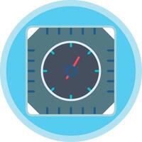 Gauge Flat Multi Circle Icon vector