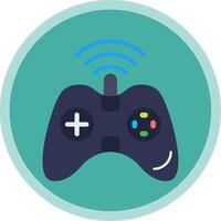 Gaming Flat Multi Circle Icon vector