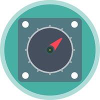 Timer Flat Multi Circle Icon vector